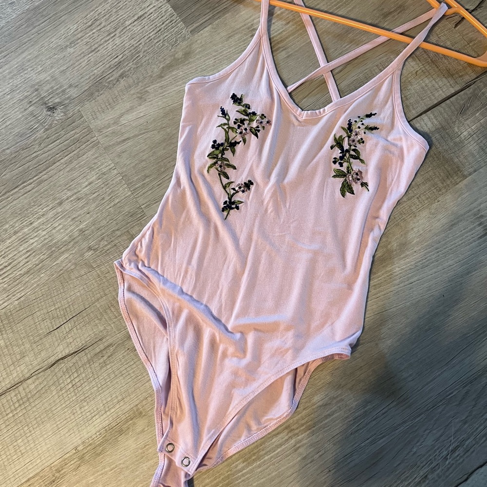 American Eagle pink bodysuit